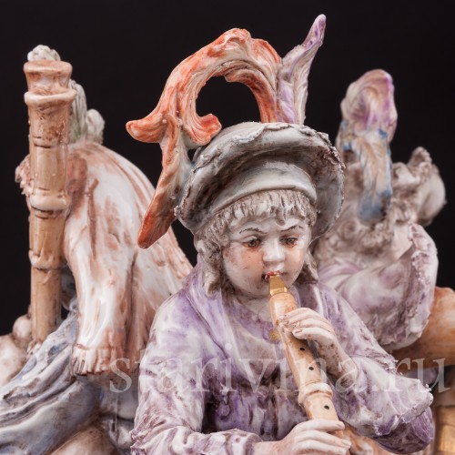 Фарфоровая композиция Странствующие музыканты, Albert Stahl, Германия, 1937-1960 гг.