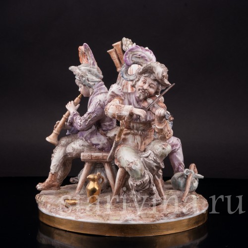 Фарфоровая композиция Странствующие музыканты, Albert Stahl, Германия, 1937-1960 гг.