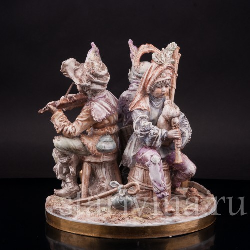 Фарфоровая композиция Странствующие музыканты, Albert Stahl, Германия, 1937-1960 гг.
