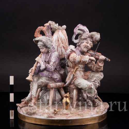 Фарфоровая композиция Странствующие музыканты, Albert Stahl, Германия, 1937-1960 гг.