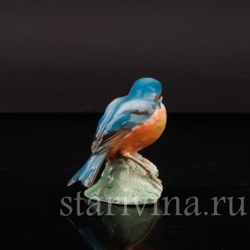 Фигурка птицы из фарфора Попозень, миниатюра Tay, Италия, сер. 20 в.