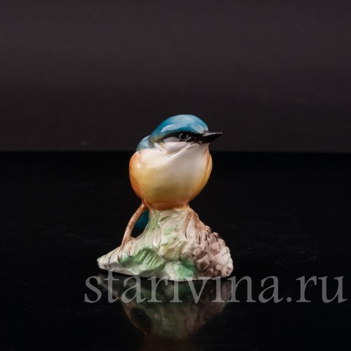 Фигурка птицы из фарфора Попозень, миниатюра Tay, Италия, сер. 20 в.