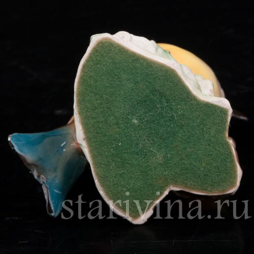 Фигурка птицы из фарфора Попозень, миниатюра Tay, Италия, сер. 20 в.