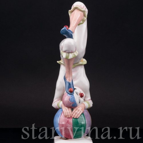 Фигурка из фарфора Клоун на шаре Royal Doulton, Великобритания, 1989 г.