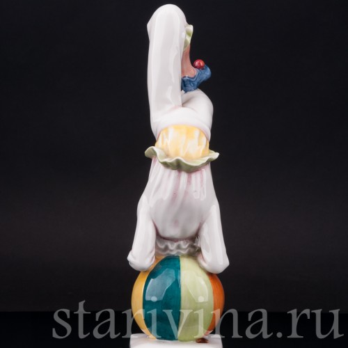 Фигурка из фарфора Клоун на шаре Royal Doulton, Великобритания, 1989 г.