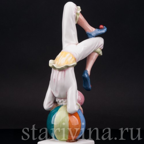 Фигурка из фарфора Клоун на шаре Royal Doulton, Великобритания, 1989 г.