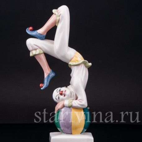 Фигурка из фарфора Клоун на шаре Royal Doulton, Великобритания, 1989 г.