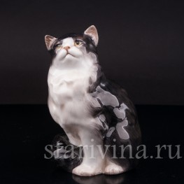 Фигурка из фарфора Персидский кот, Royal Doulton, Великобритания, 1930-1985 гг.