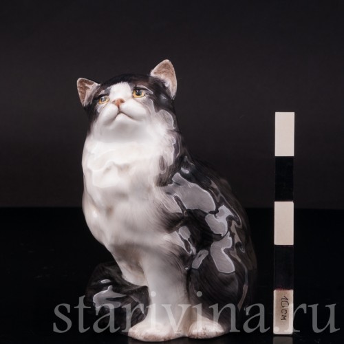 Фигурка из фарфора Персидский кот, Royal Doulton, Великобритания, 1930-1985 гг.