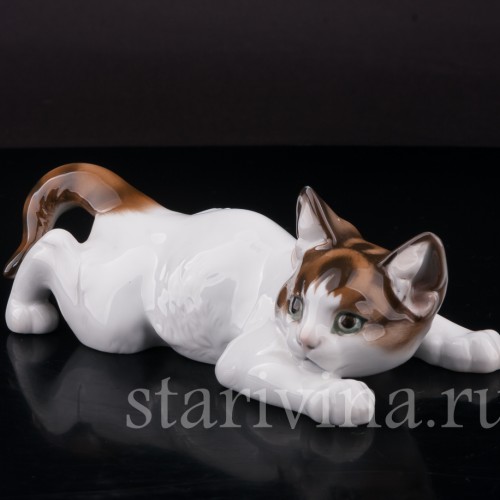 Фигурка из фарфора Ползущий котёнок Rosenthal, Германия, 1970 гг.