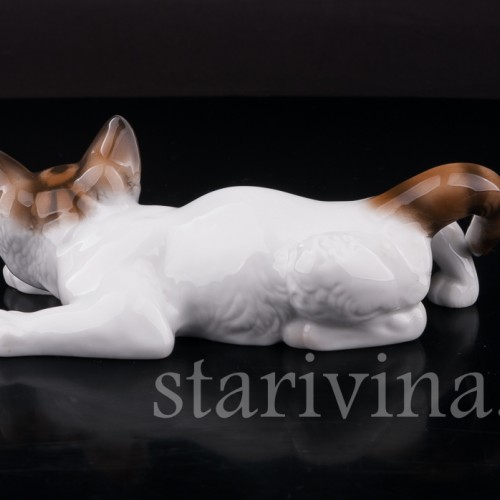Фигурка из фарфора Ползущий котёнок Rosenthal, Германия, 1970 гг.