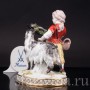 Фарфоровая статуэтка Девушка с козликом Meissen, Германия, сер. 19 - нач. 20 вв.