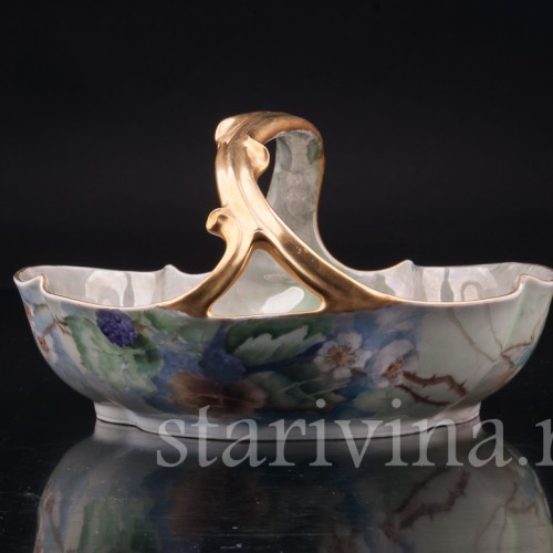 Декоративная ваза-фруктовница Ежевика, Limoges, Франция, 1907 г.