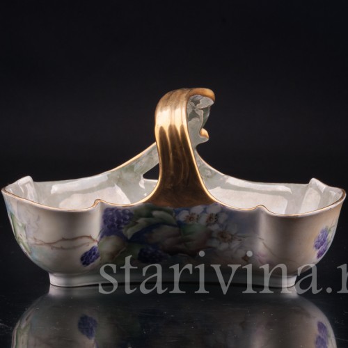 Декоративная ваза-фруктовница Ежевика, Limoges, Франция, 1907 г.