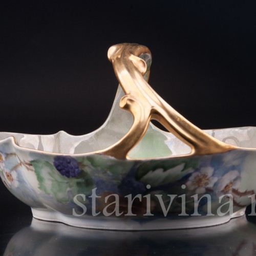 Декоративная ваза-фруктовница Ежевика, Limoges, Франция, 1907 г.