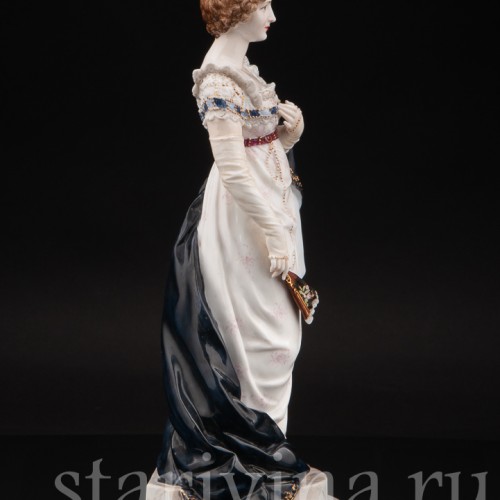 Фарфоровая статуэтка Мари Андерсон, девушка с веером, Triebner, Ens & Eckert, Германия, 1884-94 гг.