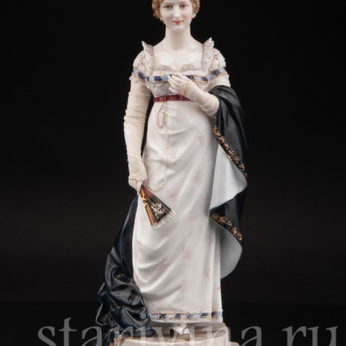 Фарфоровая статуэтка Мари Андерсон, девушка с веером, Triebner, Ens & Eckert, Германия, 1884-94 гг.