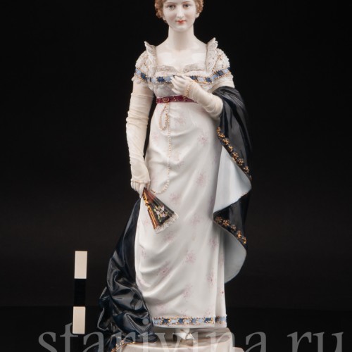Фарфоровая статуэтка Мари Андерсон, девушка с веером, Triebner, Ens & Eckert, Германия, 1884-94 гг.