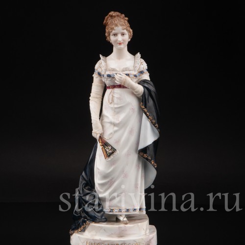 Фарфоровая статуэтка Мари Андерсон, девушка с веером, Triebner, Ens & Eckert, Германия, 1884-94 гг.