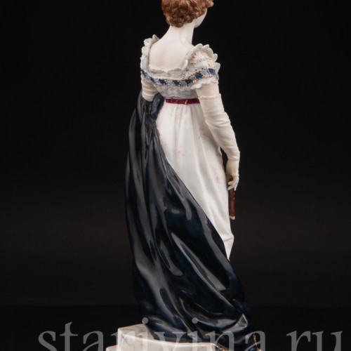 Фарфоровая статуэтка Мари Андерсон, девушка с веером, Triebner, Ens & Eckert, Германия, 1884-94 гг.