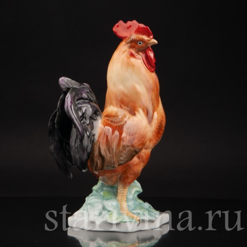 Фигурка птицы из фарфора Петух Herend, Венгрия, 1960-70 гг.