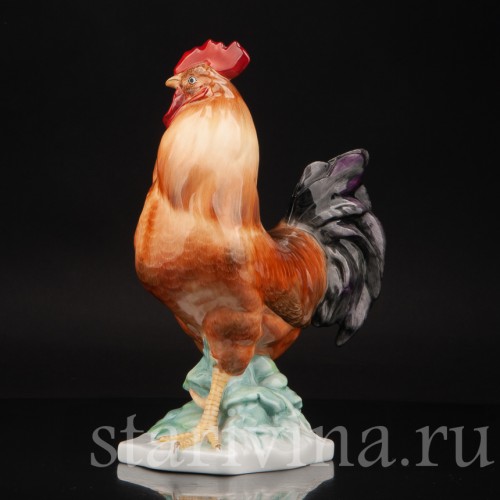 Фигурка птицы из фарфора Петух Herend, Венгрия, 1960-70 гг.