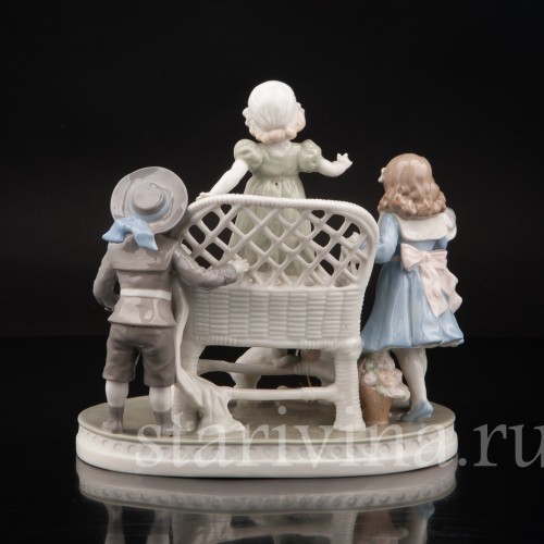 Фарфоровая композиция Играющие дети, Scheibe-Alsbach, Германия, перв. пол. 20 в.