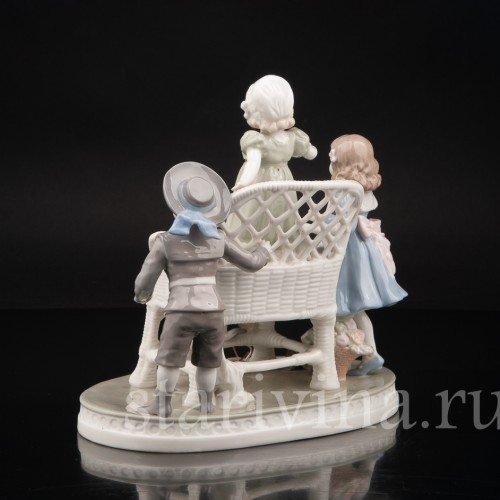 Фарфоровая композиция Играющие дети, Scheibe-Alsbach, Германия, перв. пол. 20 в.