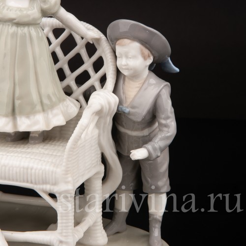 Фарфоровая композиция Играющие дети, Scheibe-Alsbach, Германия, перв. пол. 20 в.