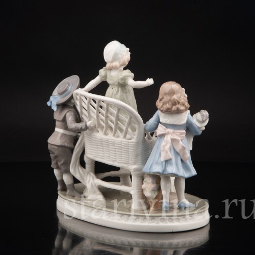 Фарфоровая композиция Играющие дети, Scheibe-Alsbach, Германия, перв. пол. 20 в.