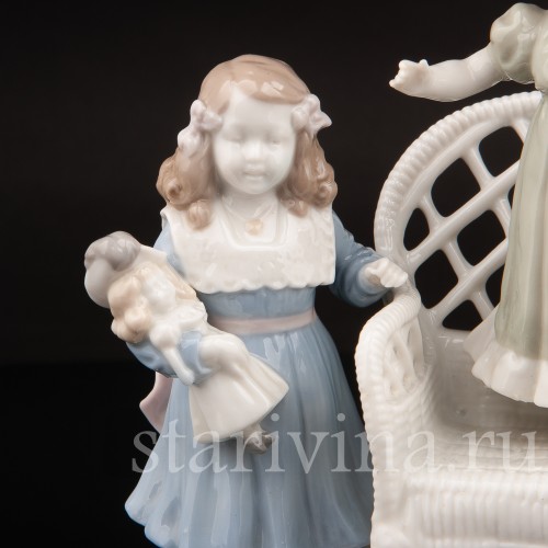 Фарфоровая композиция Играющие дети, Scheibe-Alsbach, Германия, перв. пол. 20 в.