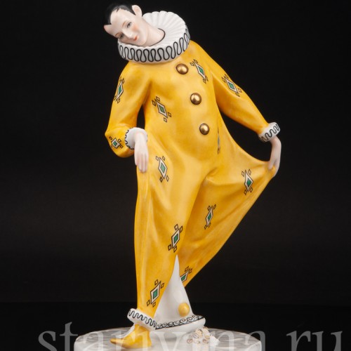 Фарфоровая фигурка Арлекин, Goebel, Германия, 1986 г.