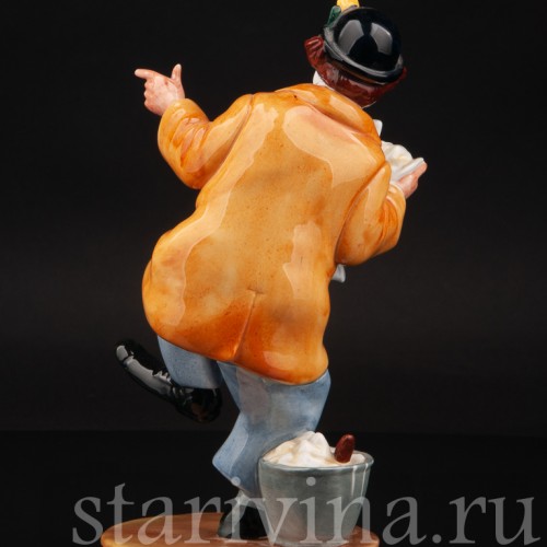 Статуэтка из фарфора Клоун, Royal Doulton, Великобритания, 1978 г.
