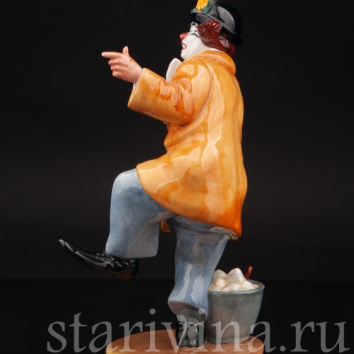 Статуэтка из фарфора Клоун, Royal Doulton, Великобритания, 1978 г.