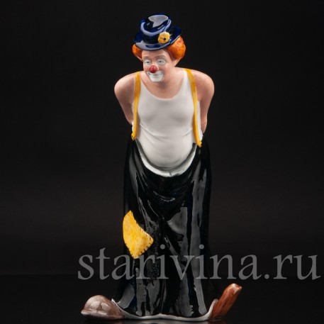 Фигурка клоуна из фарфора "Подкрался", Royal Doulton, Великобритания, 1989 г.