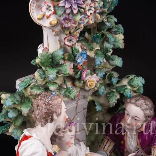 Фарфоровая композиция Пастораль, Sitzendorf, Германия, сер. 20 в.