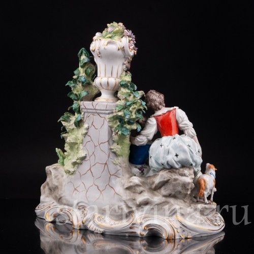 Фарфоровая композиция Пастораль, Sitzendorf, Германия, сер. 20 в.