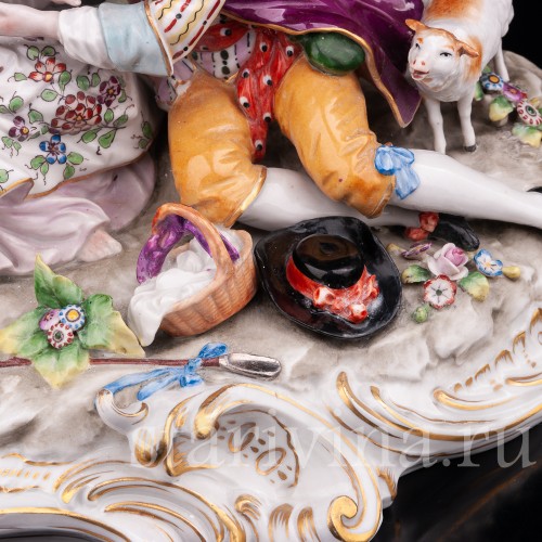 Фарфоровая композиция Пастораль, Sitzendorf, Германия, сер. 20 в.