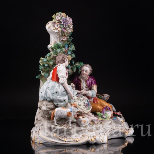 Фарфоровая композиция Пастораль, Sitzendorf, Германия, сер. 20 в.