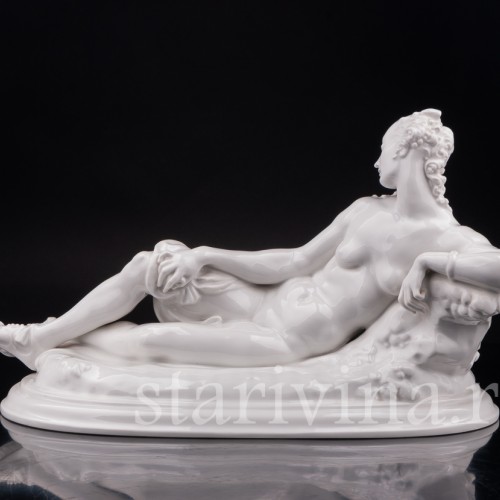 Фарфоровая статуэтка Отдых, лежащая обнаженная, KPM, Германия, пер. пол. 20 в.