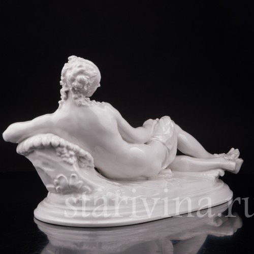 Фарфоровая статуэтка Отдых, лежащая обнаженная, KPM, Германия, пер. пол. 20 в.