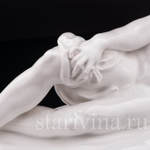 Фарфоровая статуэтка Отдых, лежащая обнаженная, KPM, Германия, пер. пол. 20 в.