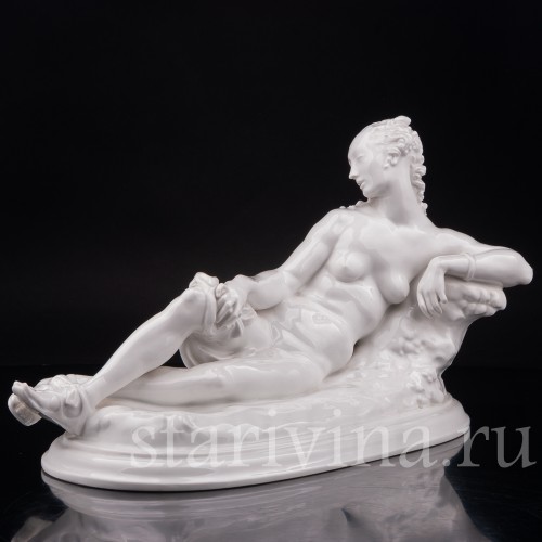Фарфоровая статуэтка Отдых, лежащая обнаженная, KPM, Германия, пер. пол. 20 в.