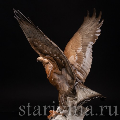 Фарфоровая статуэтка птицы Орёл, Hutschenreuther, Германия, 1955-69 гг.