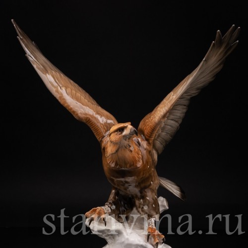 Фарфоровая статуэтка птицы Орёл, Hutschenreuther, Германия, 1955-69 гг.