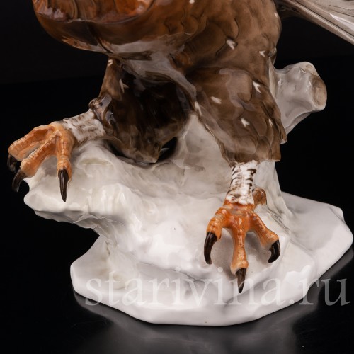 Фарфоровая статуэтка птицы Орёл, Hutschenreuther, Германия, 1955-69 гг.