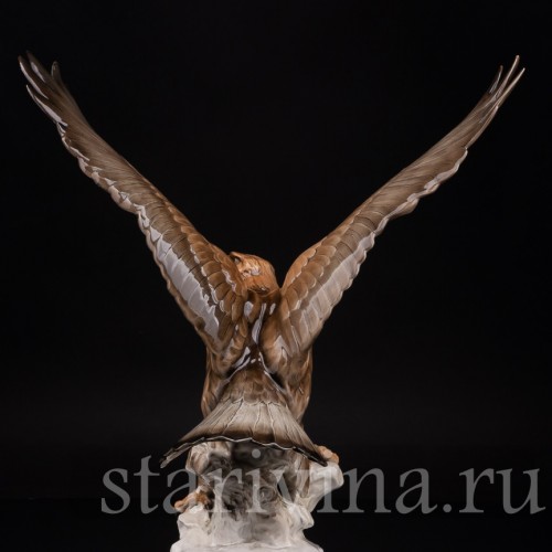 Фарфоровая статуэтка птицы Орёл, Hutschenreuther, Германия, 1955-69 гг.