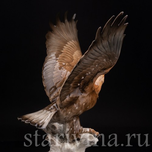 Фарфоровая статуэтка птицы Орёл, Hutschenreuther, Германия, 1955-69 гг.