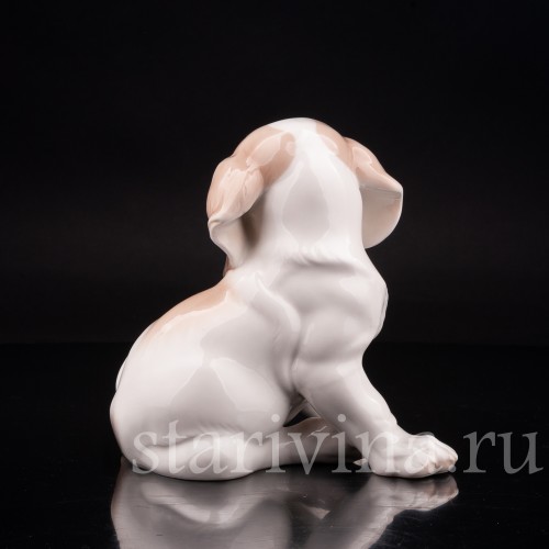 Фигурка собаки из фарфора Щенок сенбернара, Nymphenburg, Германия, 1970 гг.