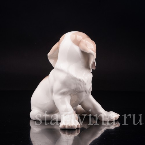 Фигурка собаки из фарфора Щенок сенбернара, Nymphenburg, Германия, 1970 гг.